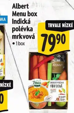 Albert Menu box indická polévka mrkvová nabídka