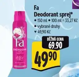 Albert Fa deodorant sprej nabídka