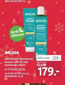 Rossmann Weleda šampon nabídka