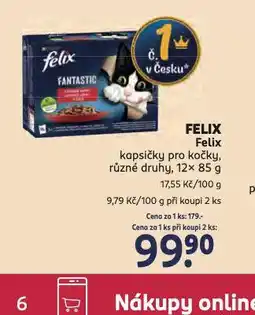 Rossmann Felix kapsičky pro kočky nabídka