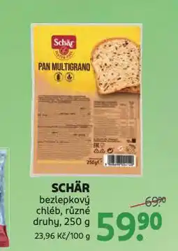 Rossmann Schär bezlepkový chléb nabídka