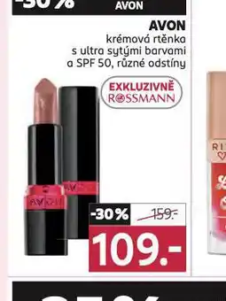 Rossmann Avon krémová rtěnka nabídka