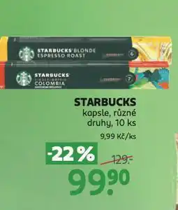 Rossmann Starbuck kapsle nabídka