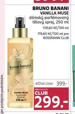 Rossmann Bruno banani vanilla muse nabídka