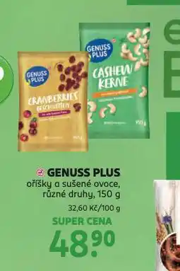 Rossmann Genuss plus oříšky a sušené ovoce nabídka