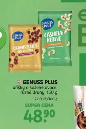 Rossmann Genuss plus oříšky a sušené ovoce nabídka