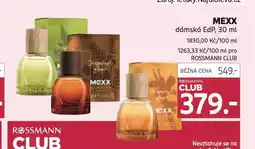 Rossmann Mexx dámská edp nabídka