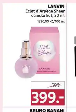 Rossmann Lanvin eclat d´arpege sheer nabídka