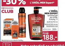 Rossmann Loreal men expert sprchový gel nabídka