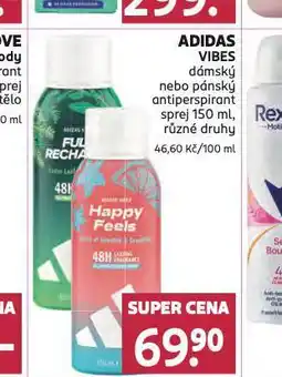 Rossmann Adidas vibes antiperpirant nabídka