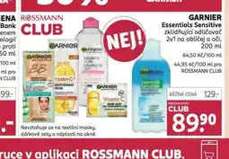 Rossmann Garnier esssentials sensitive odličovač nabídka