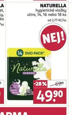 Rossmann Naturella hygienické vložky nabídka