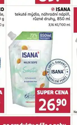 Rossmann Isana tekuté mýdlo nabídka