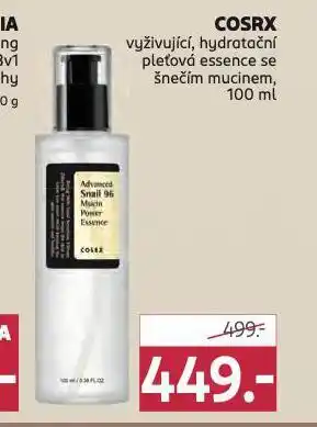 Rossmann cosrx vyživující, hydratační pleťová essence nabídka