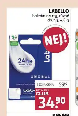 Rossmann Labello balzám na rty nabídka
