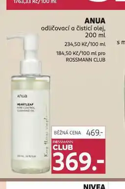Rossmann Anua odličovací a čistící olej nabídka