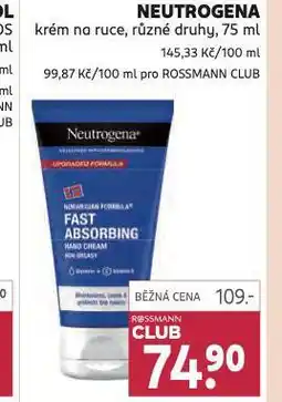 Rossmann Nautrigena krém na ruce nabídka