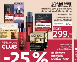 Rossmann Loreal paris revitalift laser x3 krém nabídka