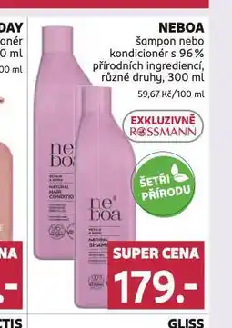 Rossmann Neboa šampon nabídka