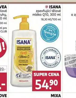 Rossmann Isana zpevňující tělové mléko q10 nabídka