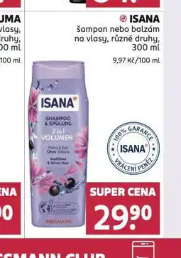 Rossmann Isana šampon nabídka