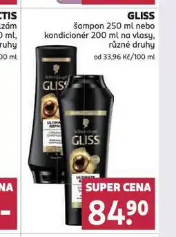 Rossmann Gliss šampon nabídka