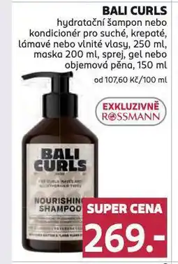 Rossmann Bali curls hydratační šampon nabídka