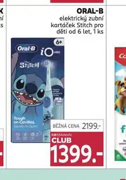 Rossmann Oral-b elektrický zubní kartáček stitch pro děti nabídka