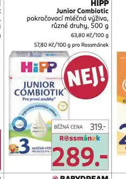 Rossmann Hipp junior combiotic nabídka