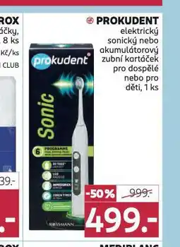 Rossmann Prokudent elektrický sonický nebo akumulátorový zubní kartáček nabídka