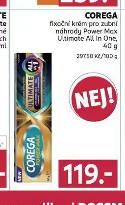 Rossmann Corega fixační krém pro zubní náhrady nabídka