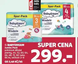 Rossmann Babydream jumbo pack nabídka