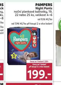 Rossmann Pampers night pants nabídka