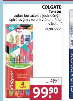 Rossmann Colgate twister zubní kartáček nabídka