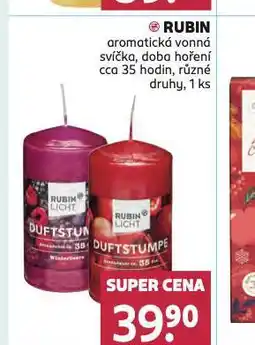 Rossmann Rubin aromatická vonná svíčka nabídka