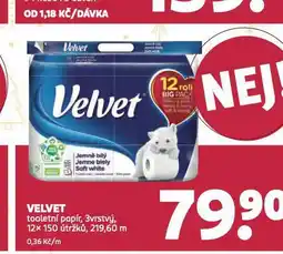 Rossmann Velevet toaletní papír nabídka