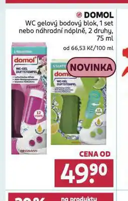 Rossmann Domol wc gelový bodový blok nabídka