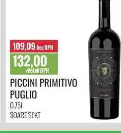 Ratio PICCINI PRIMITIVO PUGLIO 0,75l nabídka