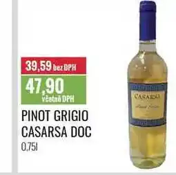 Ratio PINOT GRIGIO CASARSA DOC 0,75l nabídka
