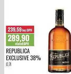 Ratio REPUBLICA EXCLUSIVE 38% 0,7l nabídka