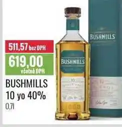 Ratio BUSHMILLS 10 yo 40% 0,7l nabídka