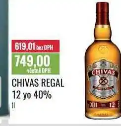 Ratio CHIVAS REGAL 12 yo 40% 1l nabídka