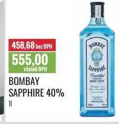 Ratio BOMBAY SAPPHIRE 40% 1l nabídka