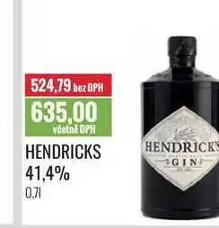Ratio HENDRICKS 41,4% 0,7l nabídka