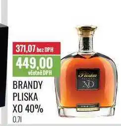 Ratio BRANDY PLISKA XO 40% 0,7l nabídka