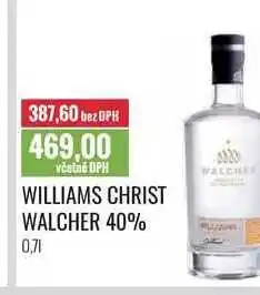 Ratio WILLIAMS CHRIST WALCHER 40% 0,7l nabídka