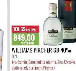 Ratio WILLIAMS PIRCHER GB 40% 0,7l nabídka
