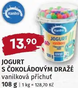 Coop hb Ranko Jogurt s čokoládovým dražé vanilková příchuť nabídka