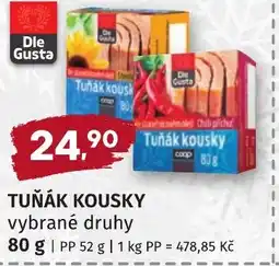 Coop hb Dle Gusta Tuňák kousky nabídka