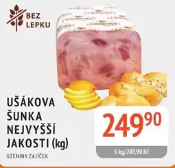 Coop hb Ušákova šunka nejvyšší jakosti (kg) nabídka